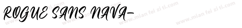 ROGUE SANS NAVA字体转换